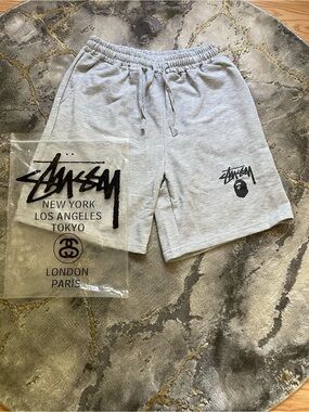 Stussy | Shorts | Vintage Stussy Mens Xl Spell Out Lined Cargo